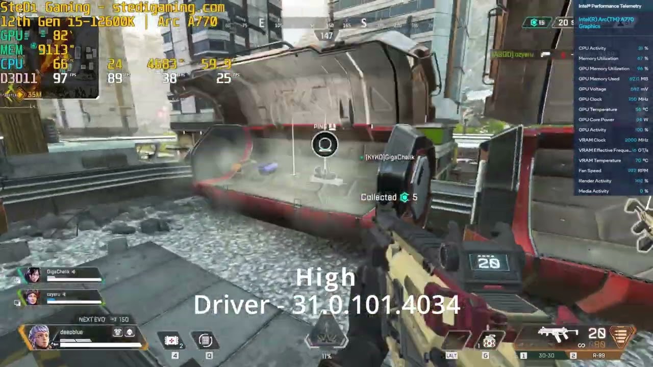 Intel Arc A770: New driver fixes stuttering in Apex Legends too