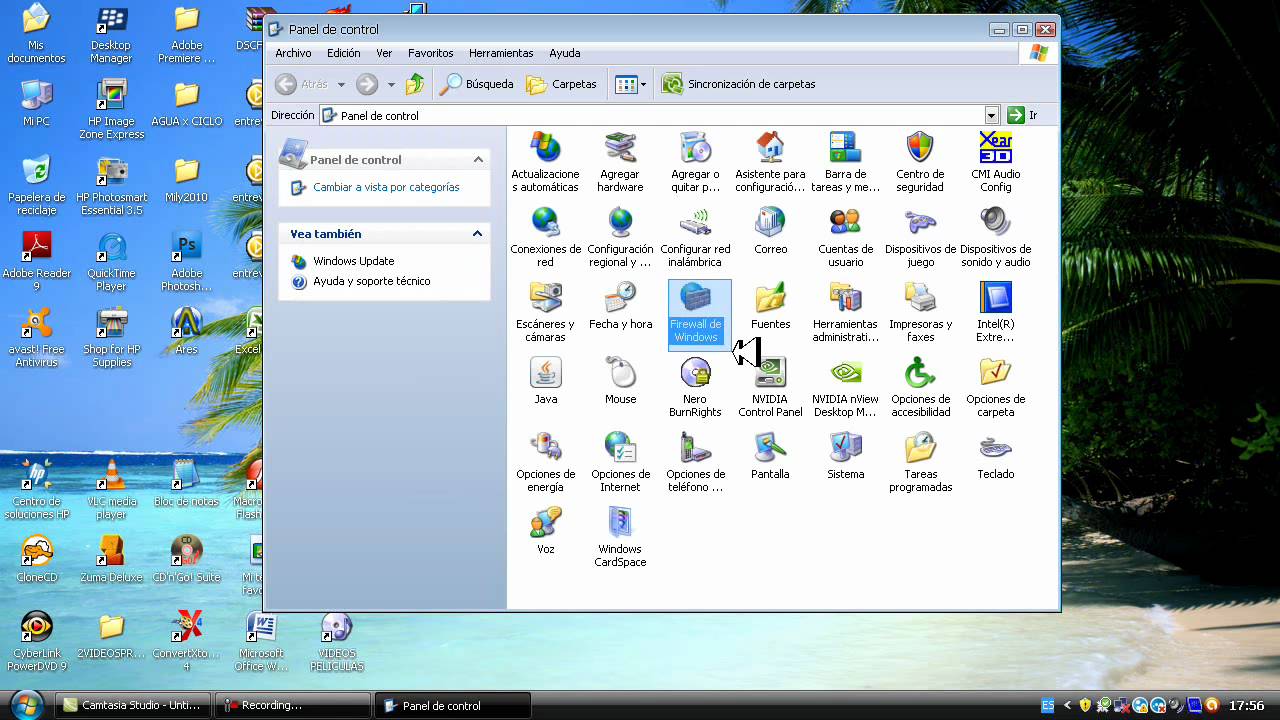 Desactivar o Activar Firewall de windows XP