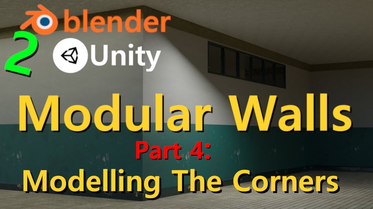 Modular Walls Part 4: Wall Corner Pieces | Blender 2.9+