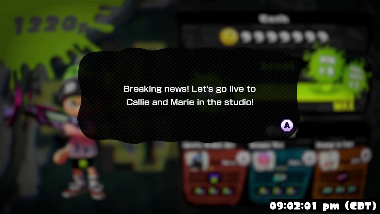 The final moments of Splatoon 1 online (2 hours past shutdown time)