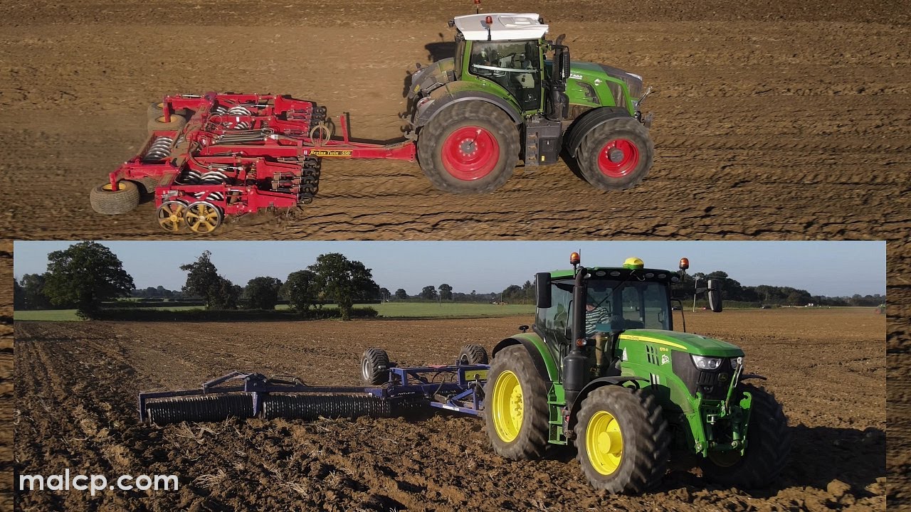 4Kᵁᴴᴰ Fendt 828 Vario & Väderstad Rexius & JD 6155R with Dalbo PowerRoll cultivating & rolling