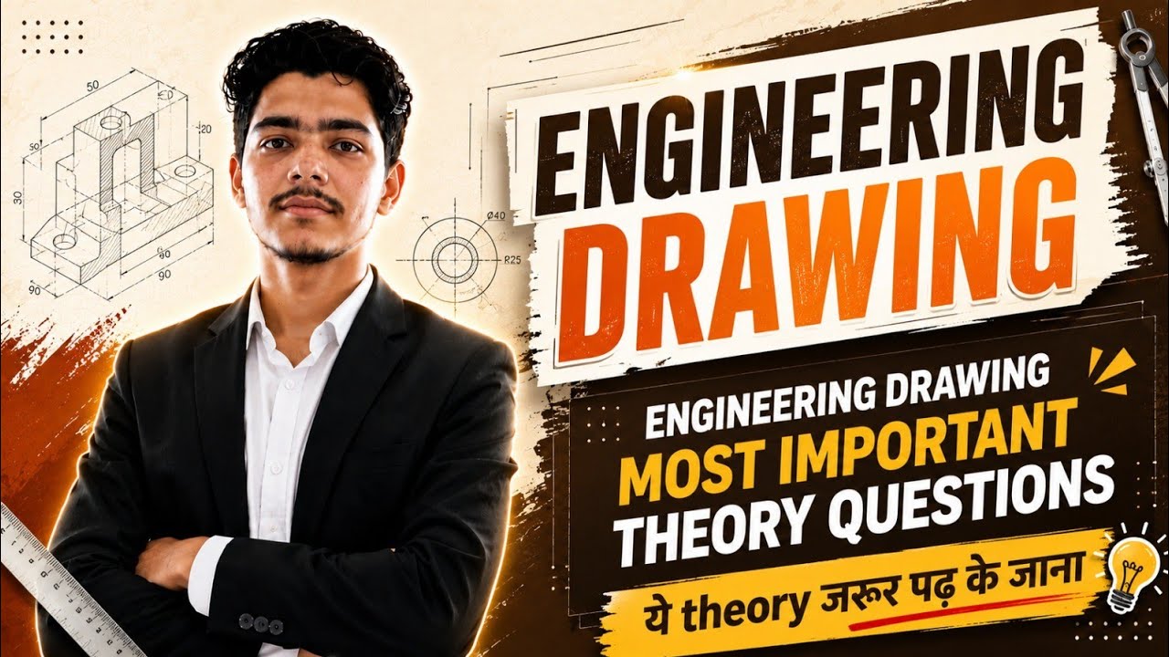 Engineering drawing most important theory questions for exam |BT-105 | RGPV Examination 