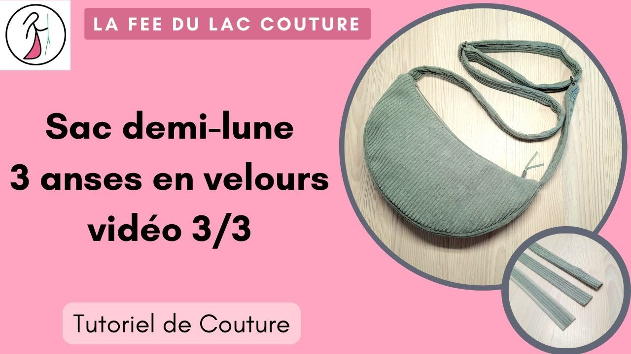 Tutoriel de couture : 3 versions de anses en velours pour des sacs en velours