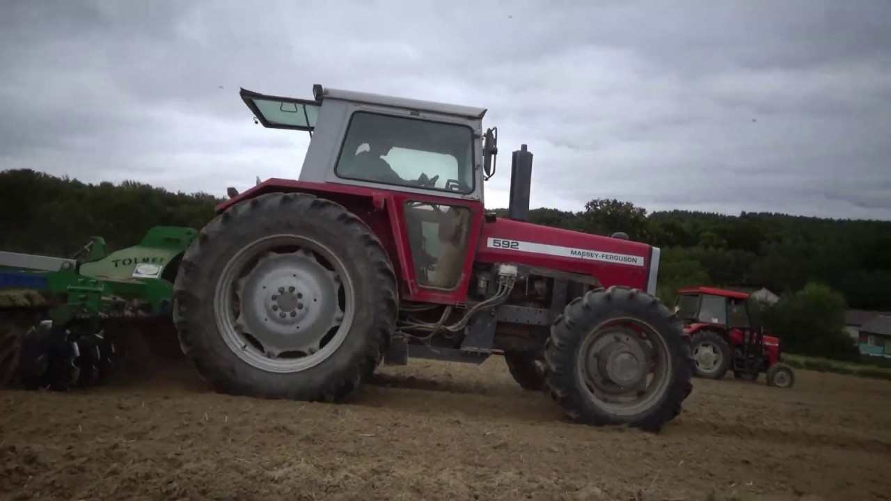 Uprawa i siew 2019! Ferdek w powietrzu? Massey ferguson /// Tolmet /// Ursus /// Amoazone