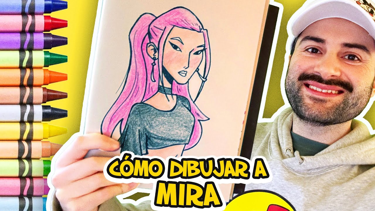 Cómo dibujar y pintar a MIRA de K-pop Demon Hunters | Arte y Dibujo para Niños
