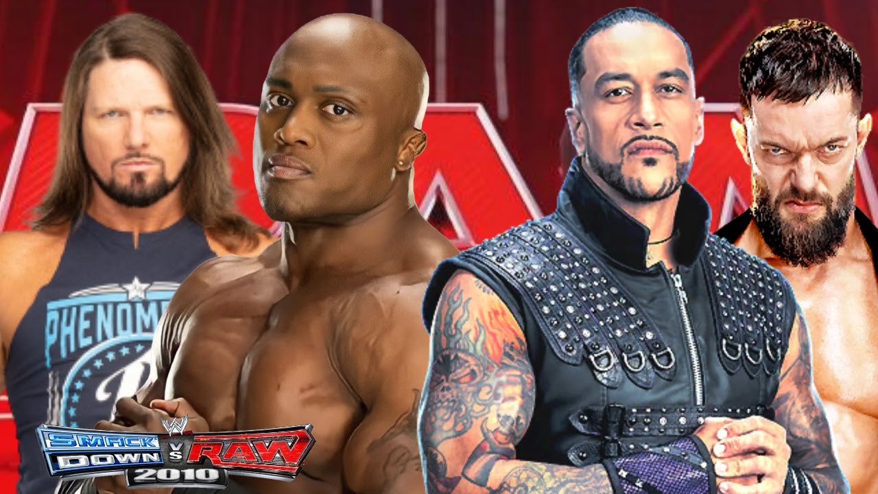 AJ Styles & Bobby Lashley vs Finn Bálor & Damian Priest  - WWE SvR 2010 Gameplay