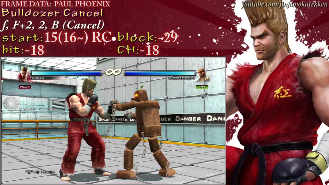 TTT2: Paul Phoenix Movelist / Frame Data Breakdown