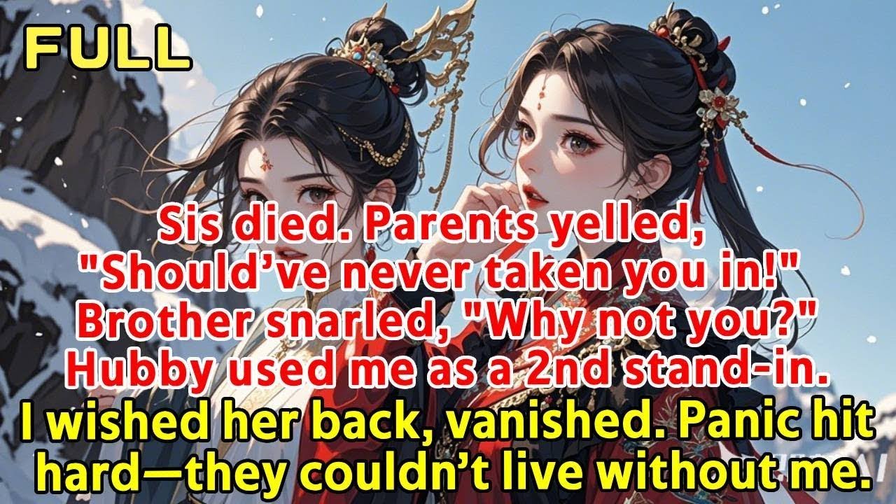 Sis died  Parents yelled, Should’ve never taken you in! Brother snarled, Why not you