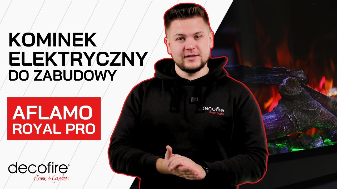 ⚡️Kominek elektryczny do zabudowy Aflamo Royal PRO | DECOFIRE