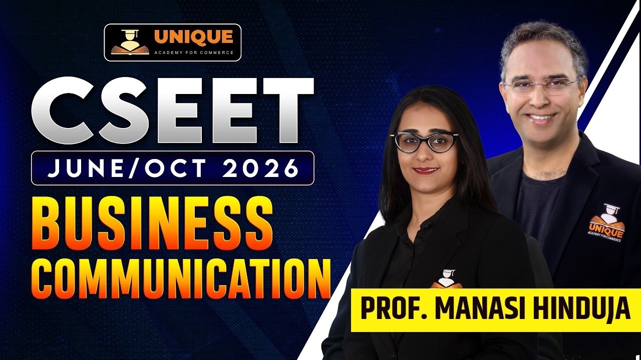 CSEET FREE | CH 1 ESSENTIALS OF GOOD ENGLISH | LEC 5 | BUSINESS COMMUNICATION | JUNE 26 & OCT 2026