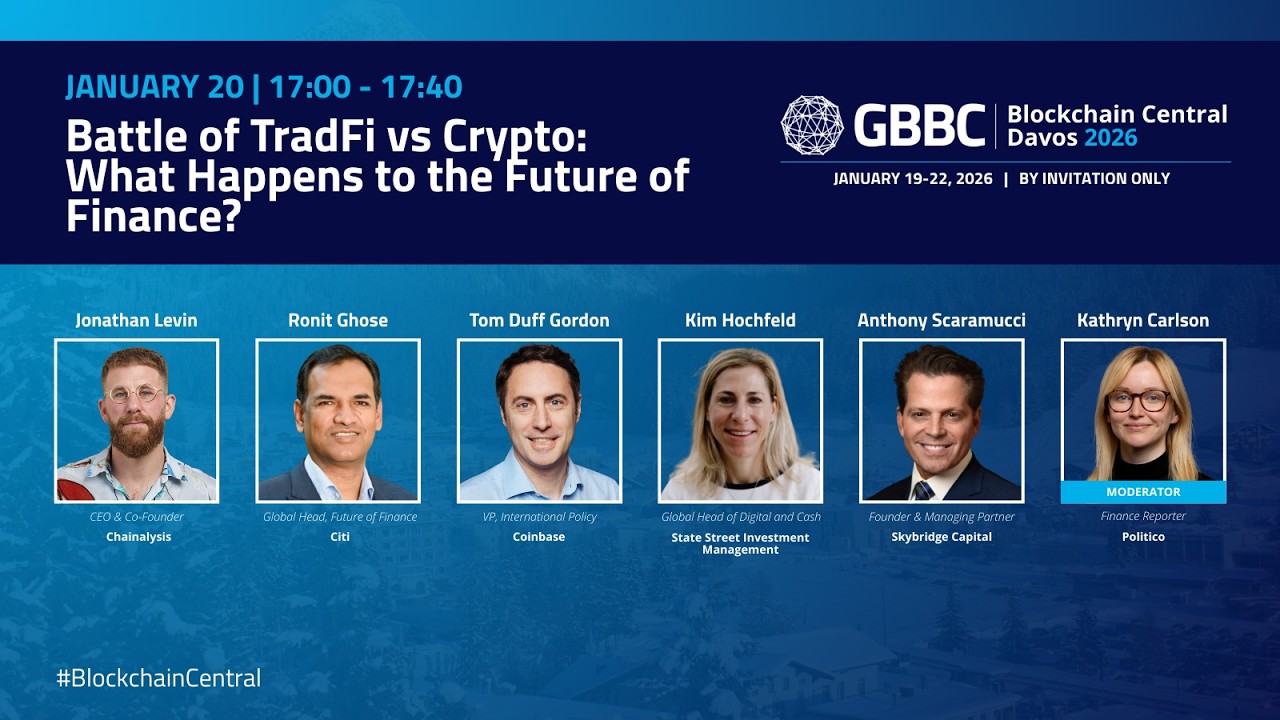 Battle of TradFi vs Crypto: What Happens to the Future of Finance? | Blockchain Central Davos