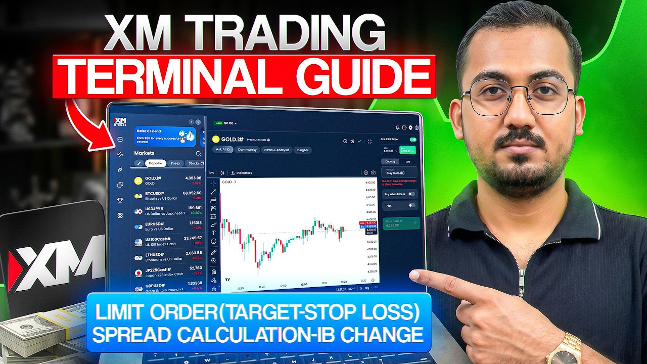 XM Trading Terminal Complete Guide Hindi 🔥 Limit Order, SL & TP, Internal Transfer Explained