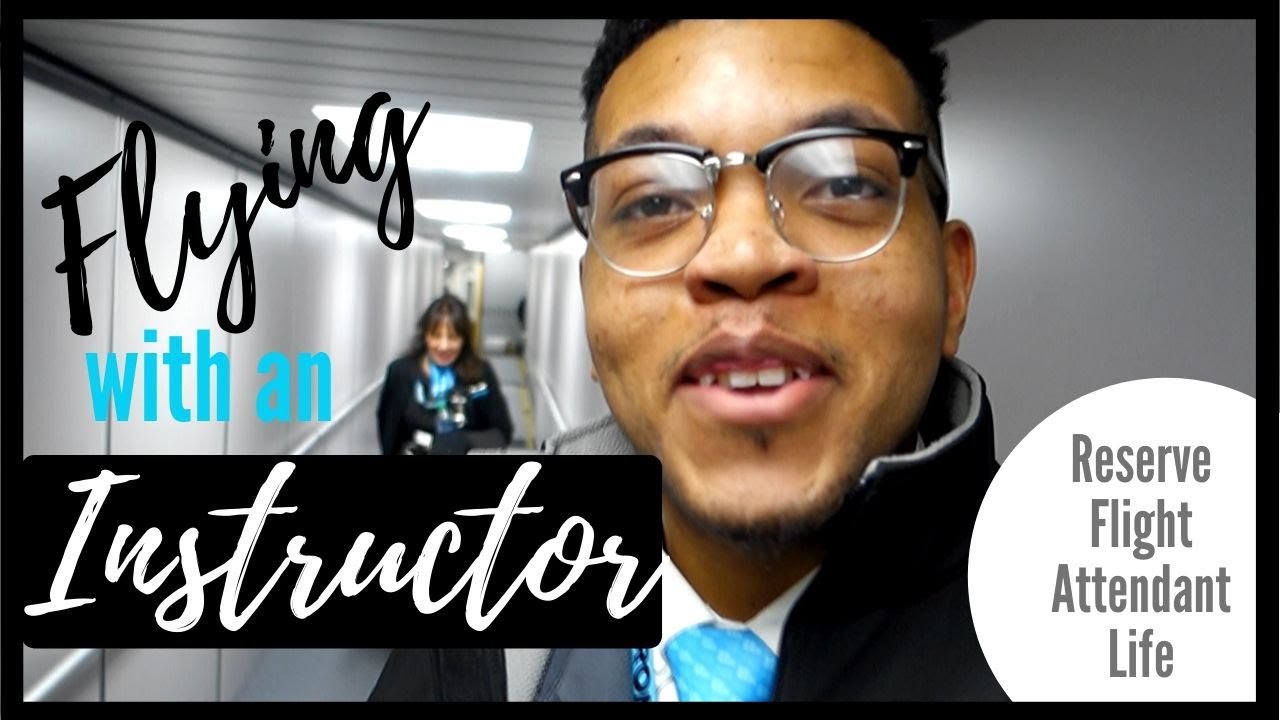 I FLEW WITH AN INSTRUCTOR | RESERVE FLIGHT ATTENDANT vlog || FlyWithAGuy