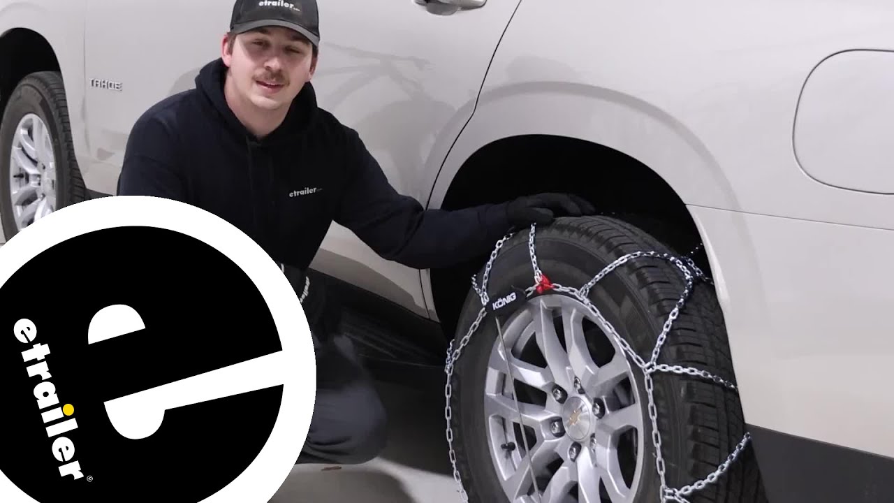 etrailer | Installing the Konig Tire Chains on your 2023 Chevrolet Tahoe