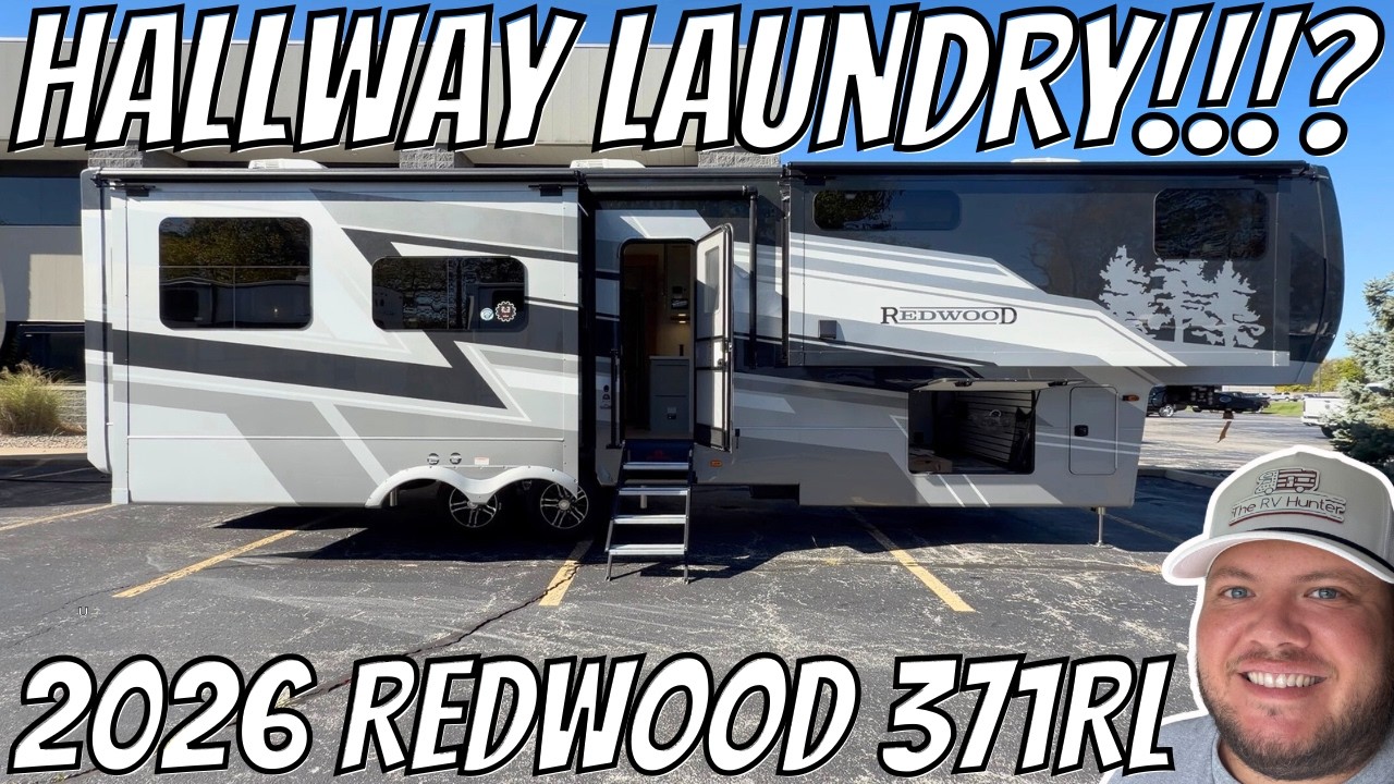 Великолепное размещение прачечной! 2026 Redwood 371RL
