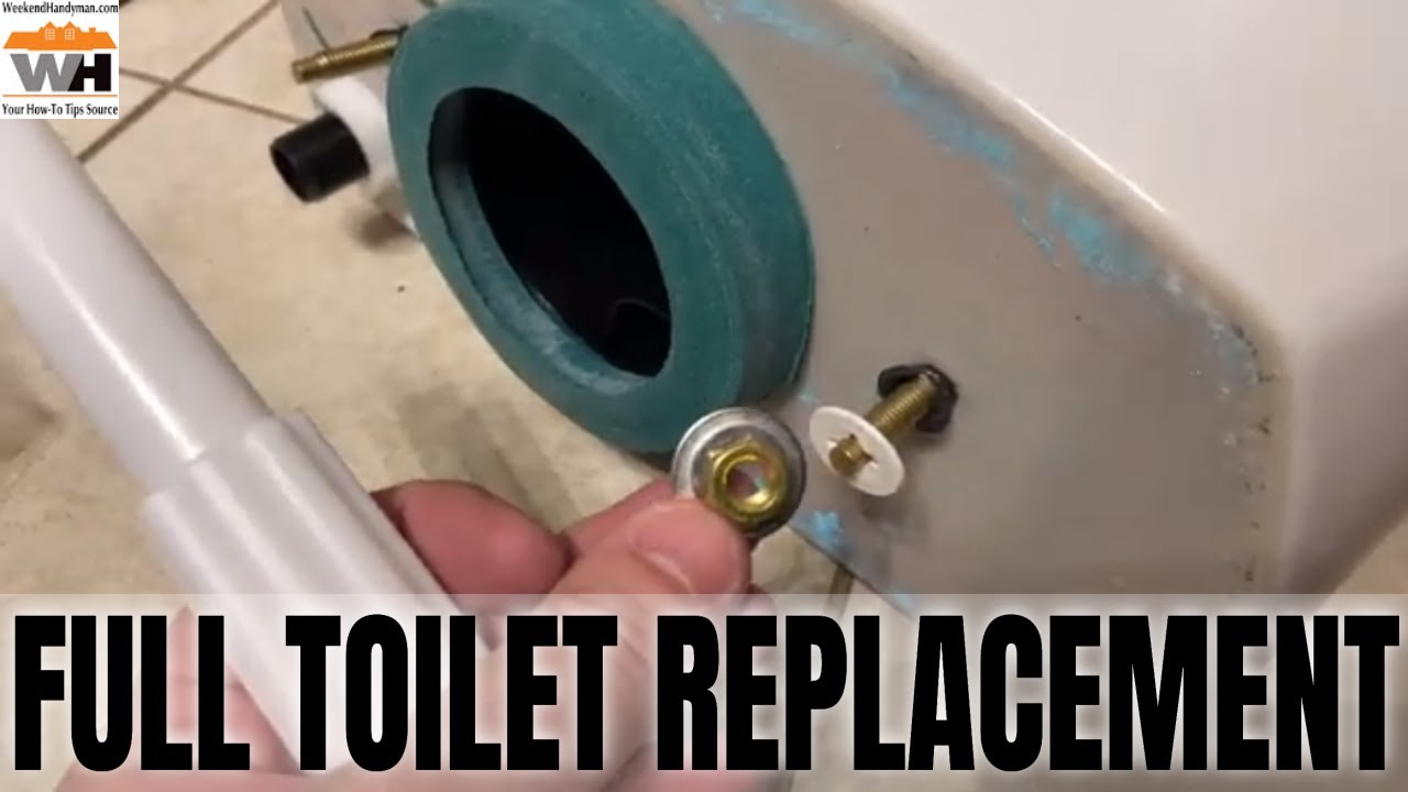 How To Install The American Standard Titan Elongated Tall Toilet To Replace Round Older Unit