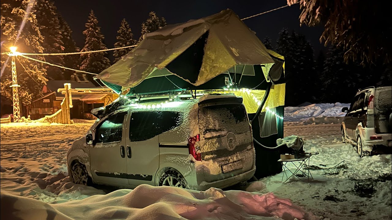 EKSİ DERECELERDE KAMP(Araç Üstü Çadırımla)
