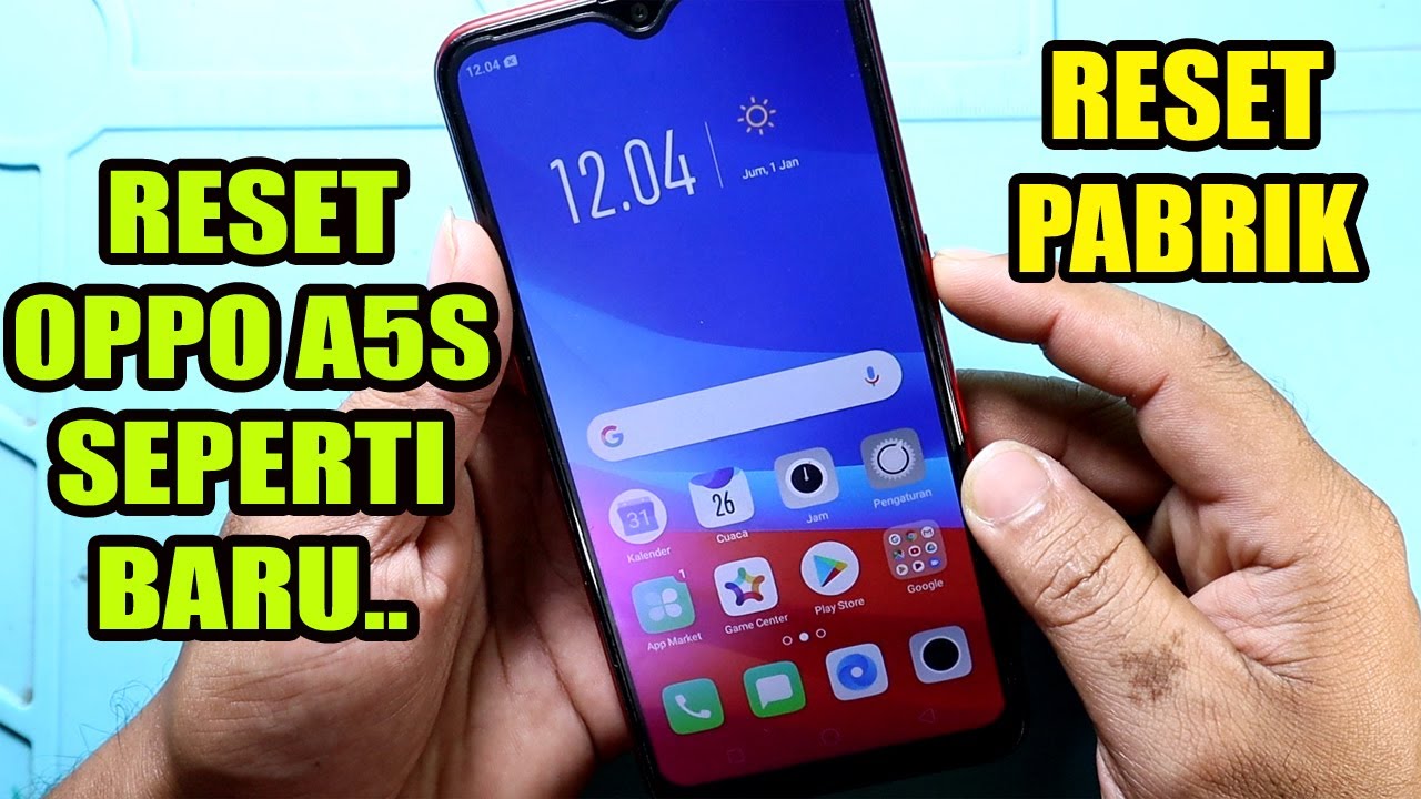 Cara reset hp oppo a5s seperti baru lagi || Reset oppo a5s ke setelan pabrik amam 100%