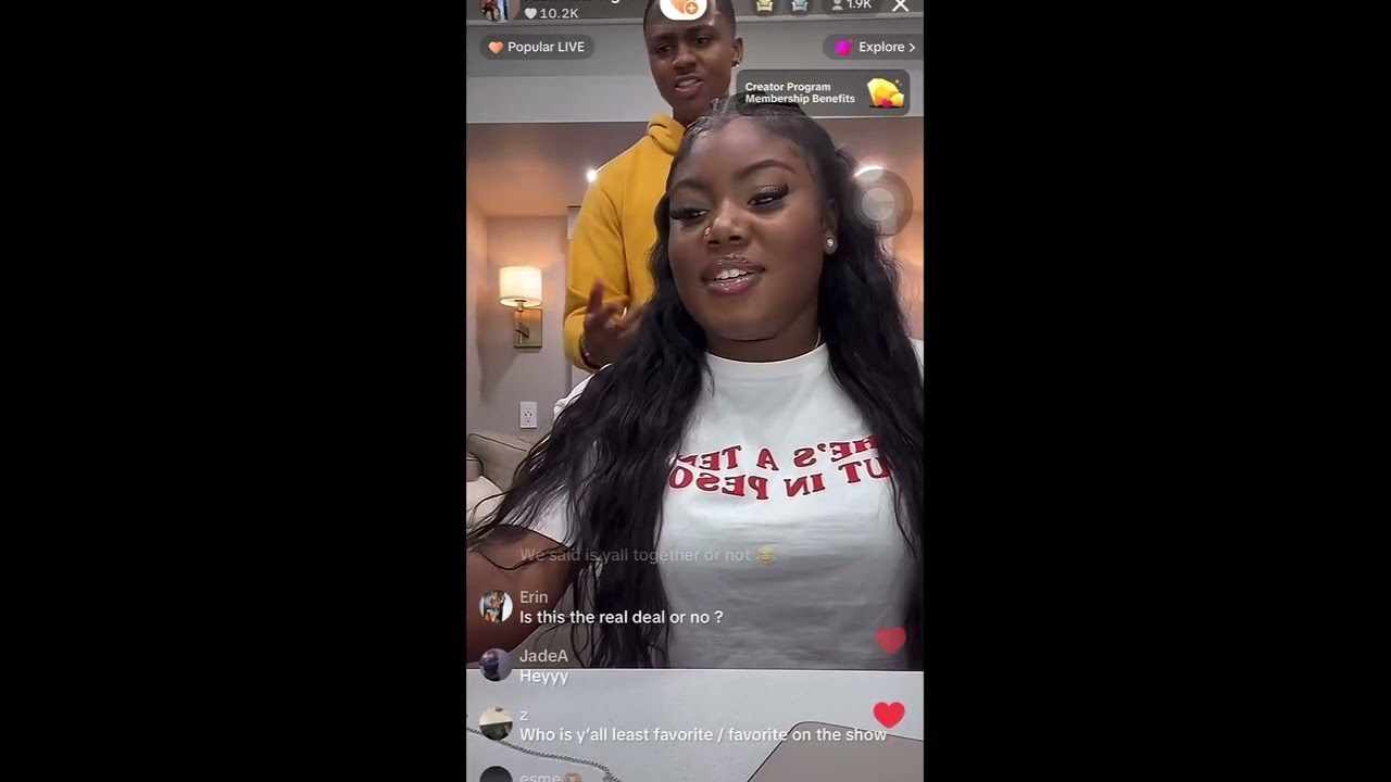 Zaria Imani and Ahmad N. Ferguson (Banae) on  TikTok live January 24, 2024 pt.1