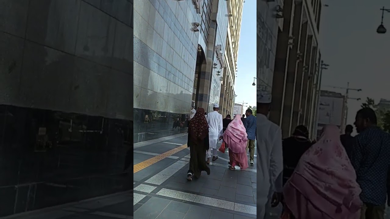 Walking from Hotel Al Andalus Golden Palace To Masjid Annabawi at Madinah Al Munawwarah
