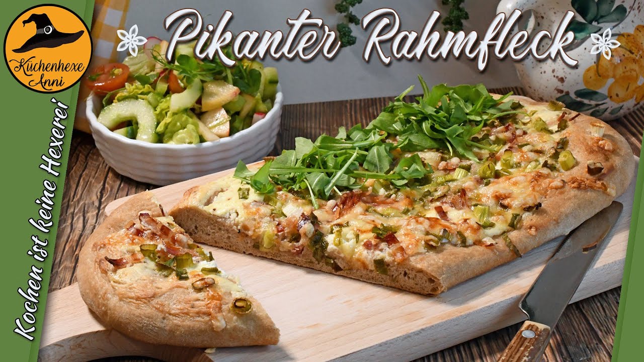Pikanten Rahmfleck - Rahmfladen selbermachen