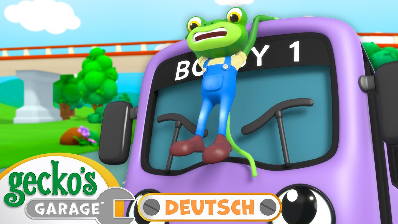 Gecko auf dem Bus | 90-minütige Zusammenstellung｜Geckos Garage Deutsch｜LKW für Kinder 🦎🛠️