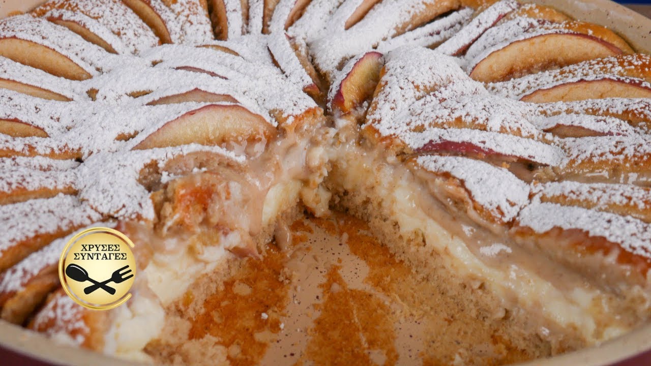 Яблочный пирог со сливками: Рецепт и секреты
