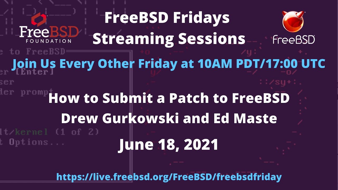 FreeBSD Fridays: How to Submit a Patch to FreeBSD