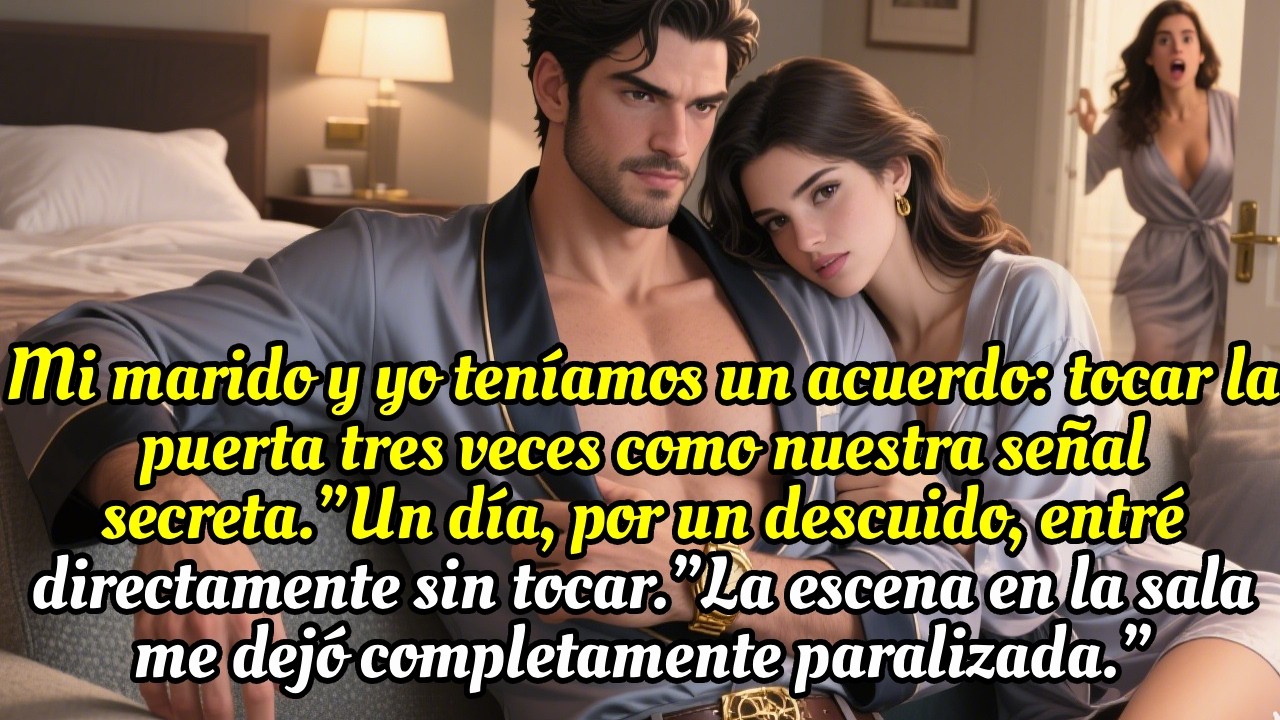 Había una señal secreta entre mi esposo y yo, tres golpes. Un día lo olvidé... 🔑👀