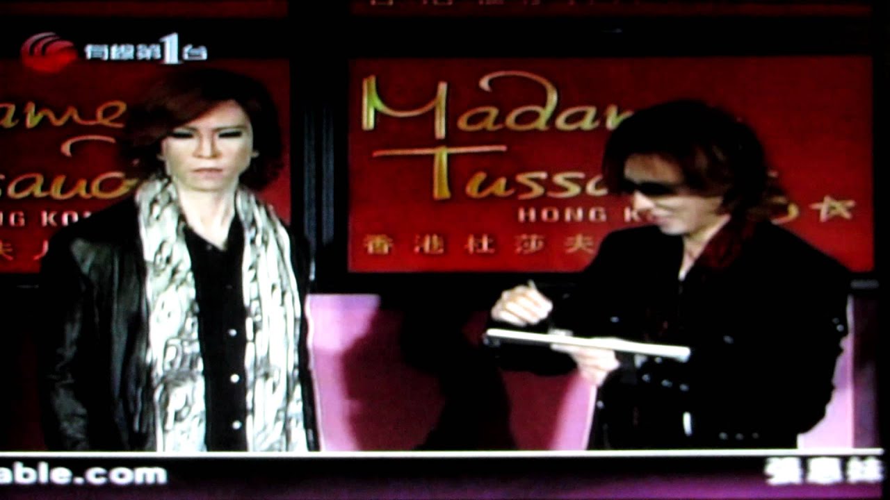 (26-05-2012) Yoshiki in Madame Tussauds Hong Kong (i-cable HK news)