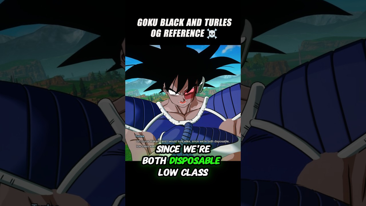 Goku Black And Turles Og Отсылка Lol 🤯 #crashout #turles #sparkingzero #dragonballz #dbz
