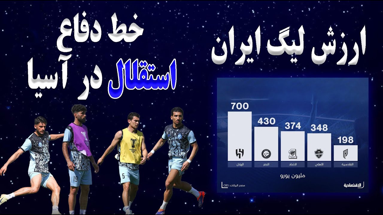 ارزش لیگ برتر ایران | خط دفاع استقلال در بازی های آسیایی | پیش بازی گل گهر سیرجان پرسپولیس تهران
