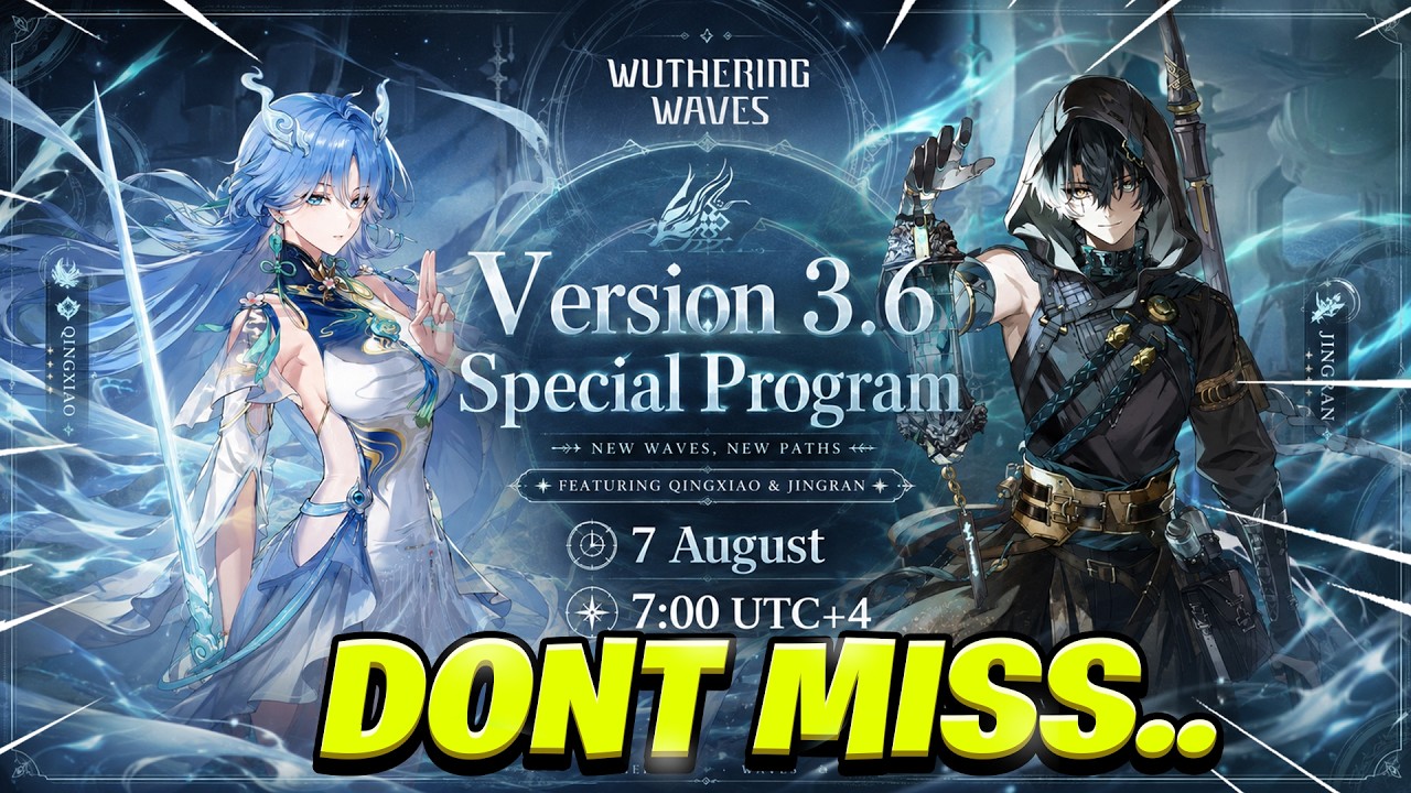 DONT MISS!! THE WUWA 3.6 LIVESTREAM IS HERE! Banners, Kits, Gameplay, Free Rewards...