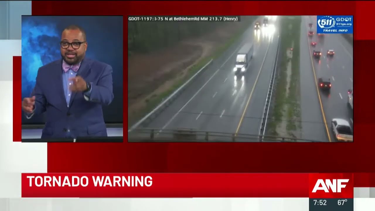 Tornado warning issued for Butts, Clayton, Coweta, Fayette, Henry, Meriwether, Pike and Spalding Co.