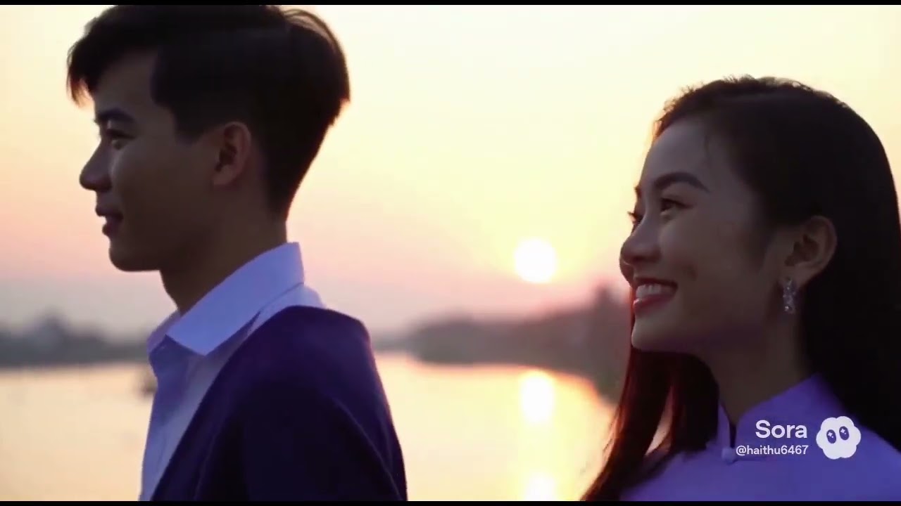 Cô gái Huế bên nhà.