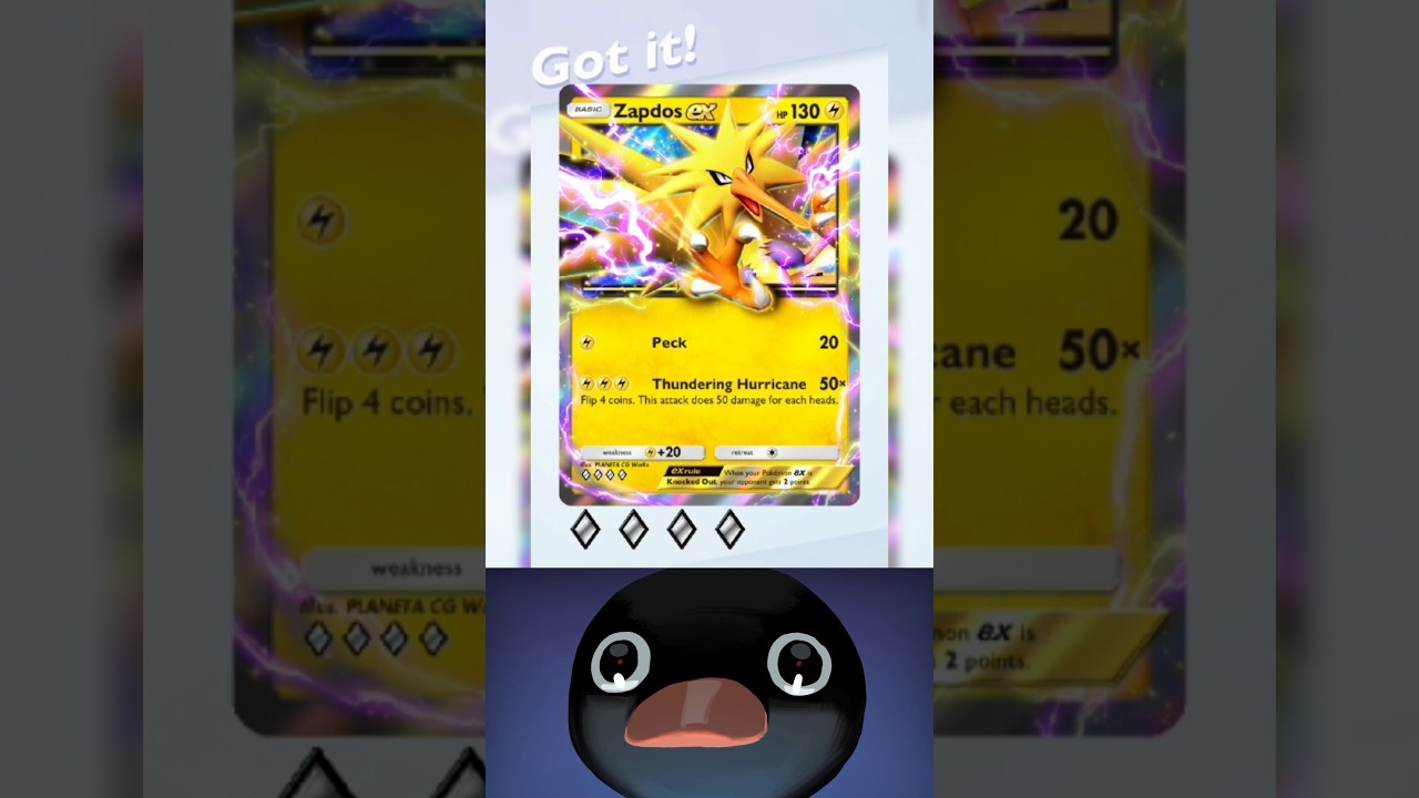 Zapdos EX | Pokemon TCG | #pokemontcg #tcgpokemon #pokemon #pokemontcglive #legendary #pokemoncards