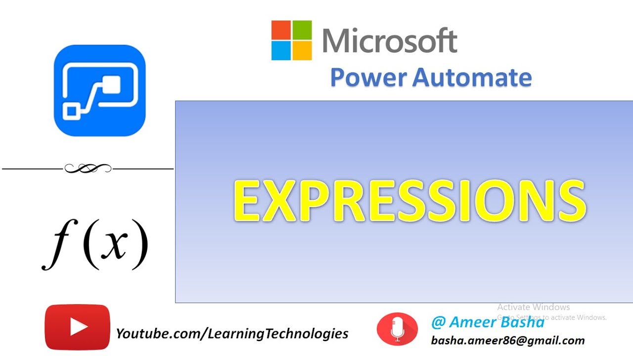 Microsoft Power Automate Tutorials || Module 32 : Expressions