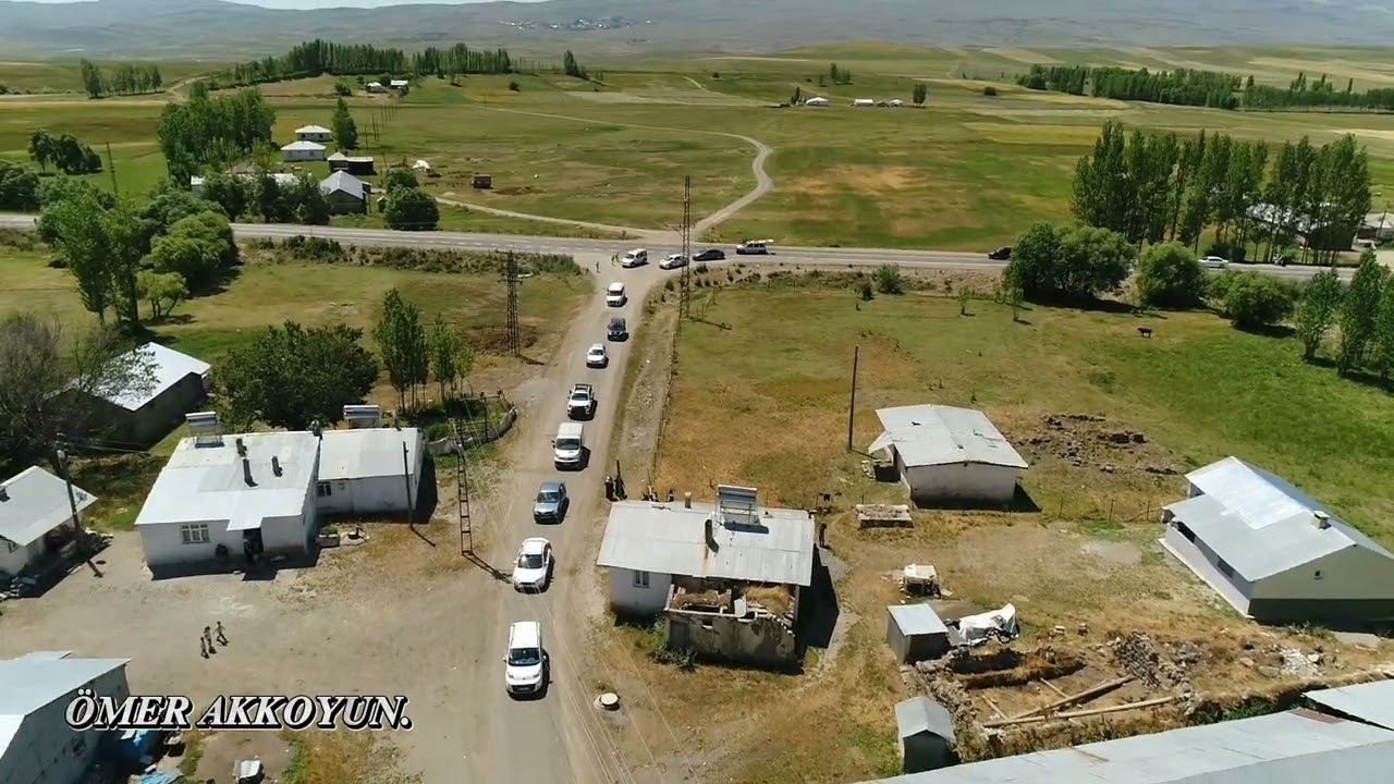 Erzurum Karaçoban maruf köyu drone çekimi Ömer AKKOYUN