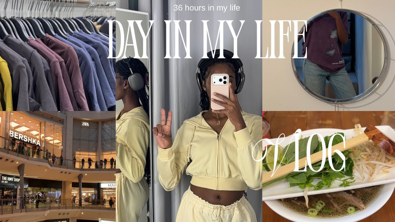 VLOG | vlogging with iPhone 17 pro front camera, going to Birmingham to eat pho, impromptu shopping