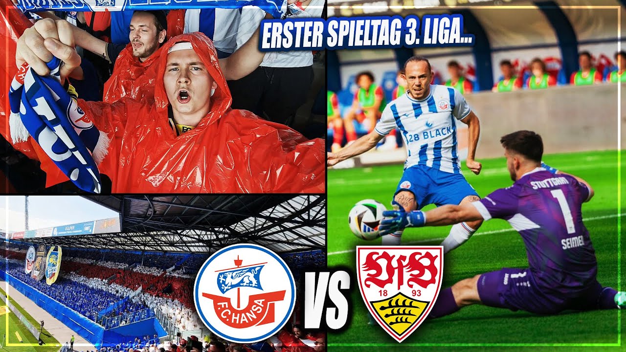 EMOTIONALER SAISONSTART IN LIGA 3.. Hansa Rostock - Stuttgart II Stadion Vlog | Ostseestadion Choreo