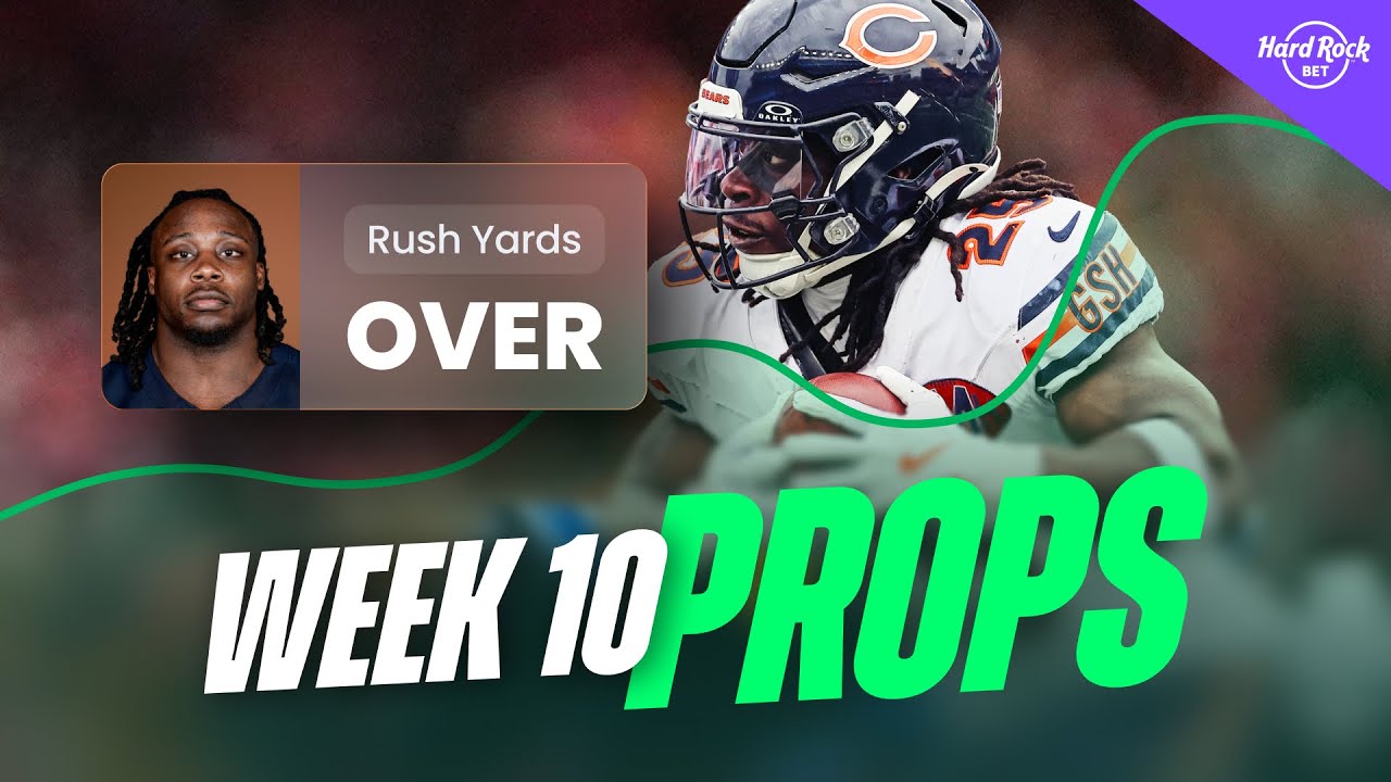 Top 10 NFL Player Props Picks for Week 10 | Prop Bets & TD Scorers (2025)