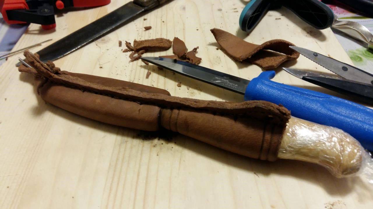 Mora Classic 601 házi nyéllel és tokkal - with home made handle and sheath