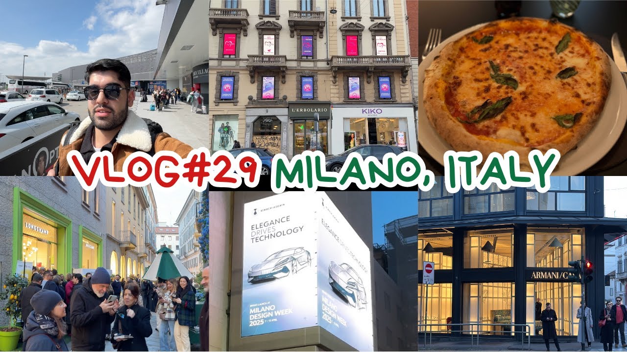 First Taste of Milan 🍦✨ Exploring During Design Week | Vlog#29 Italy Day 1 | Hostel | Travel