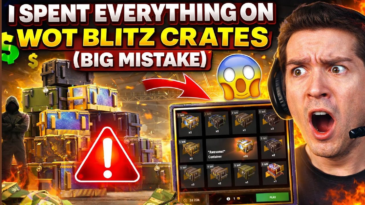I SPENT EVERYTHING ON WOT BLITZ CRATES (BIG MISTAKE)
