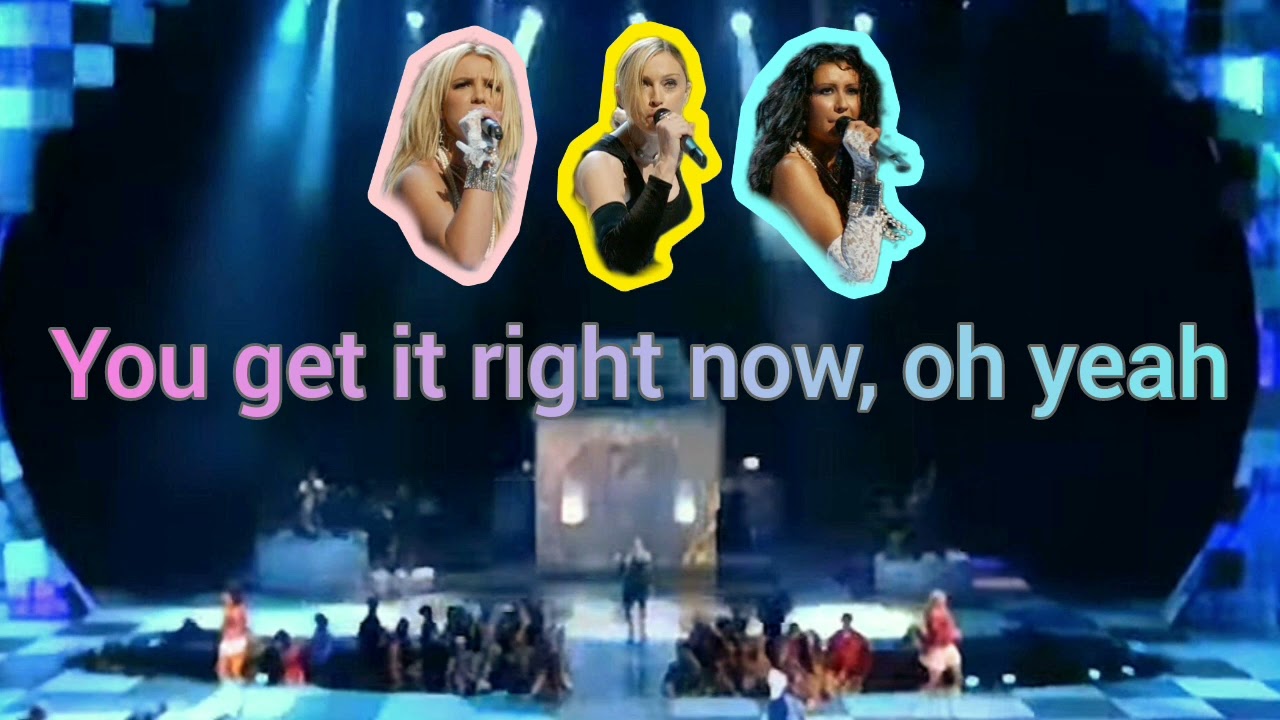 Like a Virgin/Hollywood VMAs 2003 (Karaoke) - Madonna, Britney, Xtina, Missy Elliott