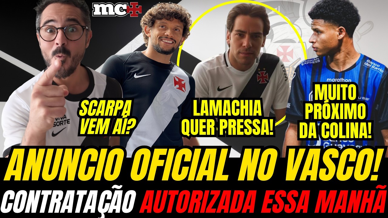 CONTRATAÇÃO AUTORIZADA NO VASCO! ADMAR VAI FECHAR 2 NEGÓCIOS EM PLENO FINAL DE SEMANA