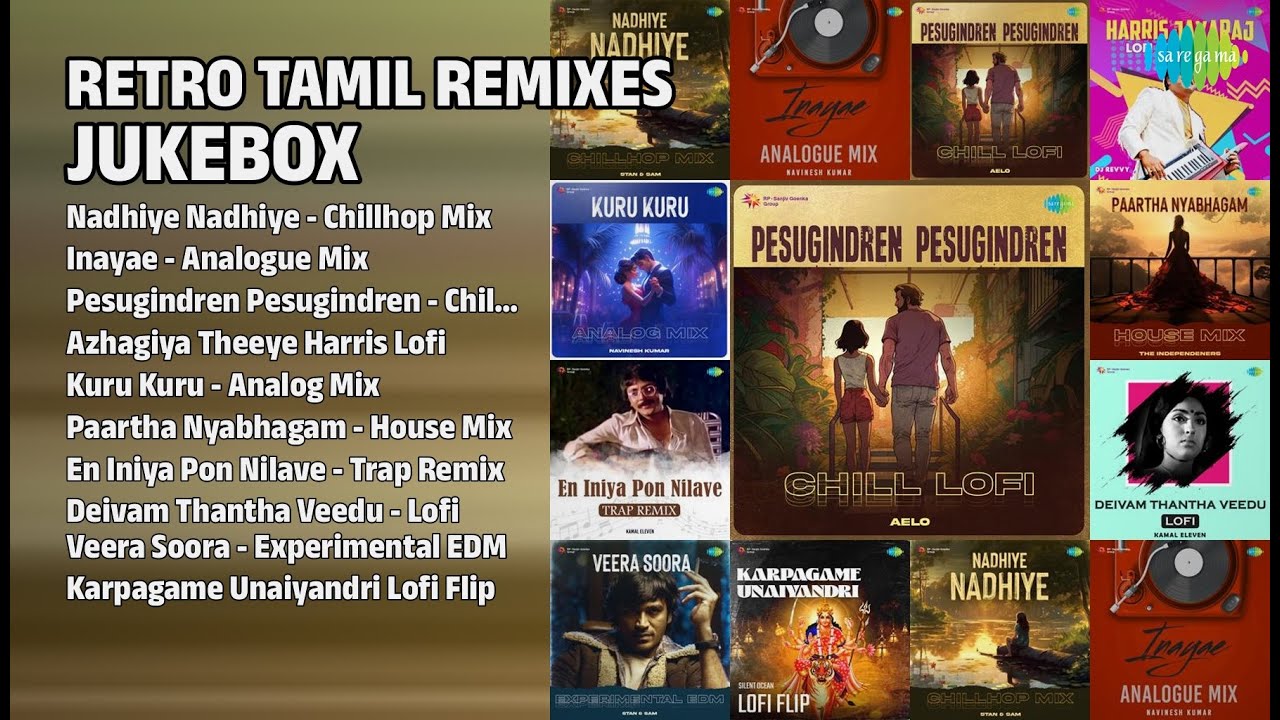 Retro Remix Jukebox | Stan & Sam Songs | Nadhiye Nadhiye  Chillhop Mix | Inayae  Analogue Mix