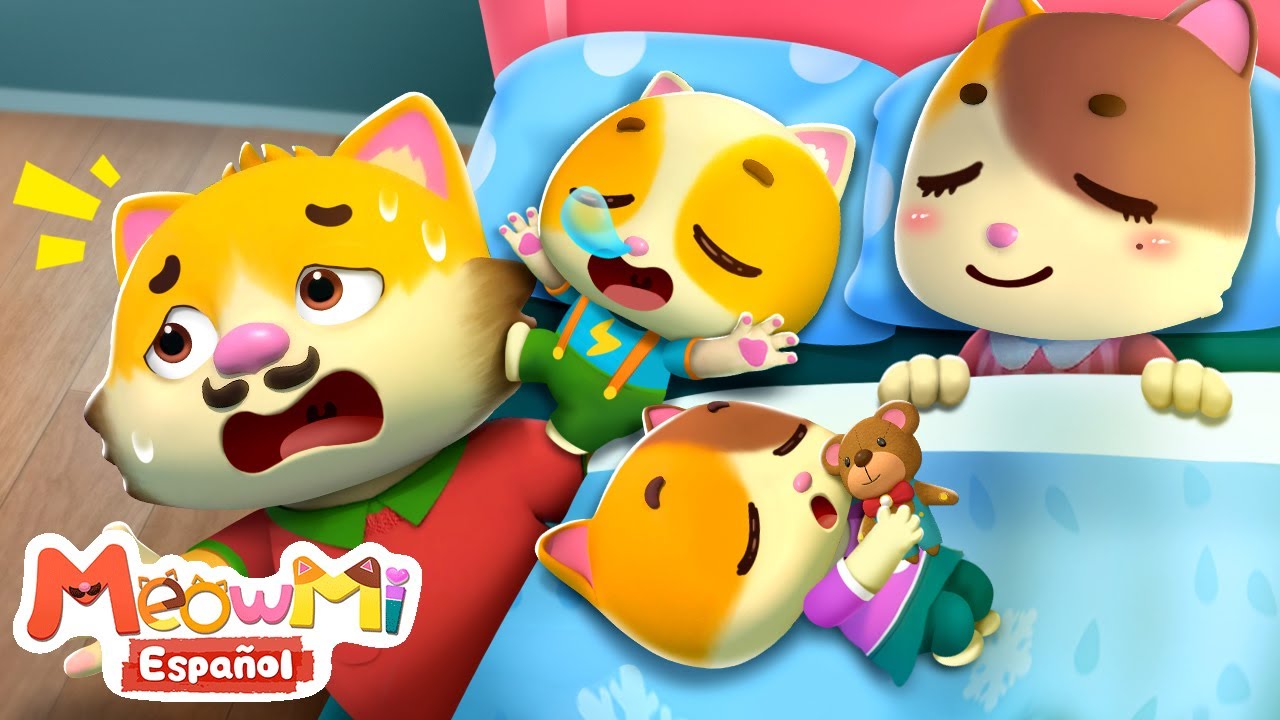 Diez en la Cama | Ten in the Bed | Canciones Infantiles | MeowMi Family Show Español