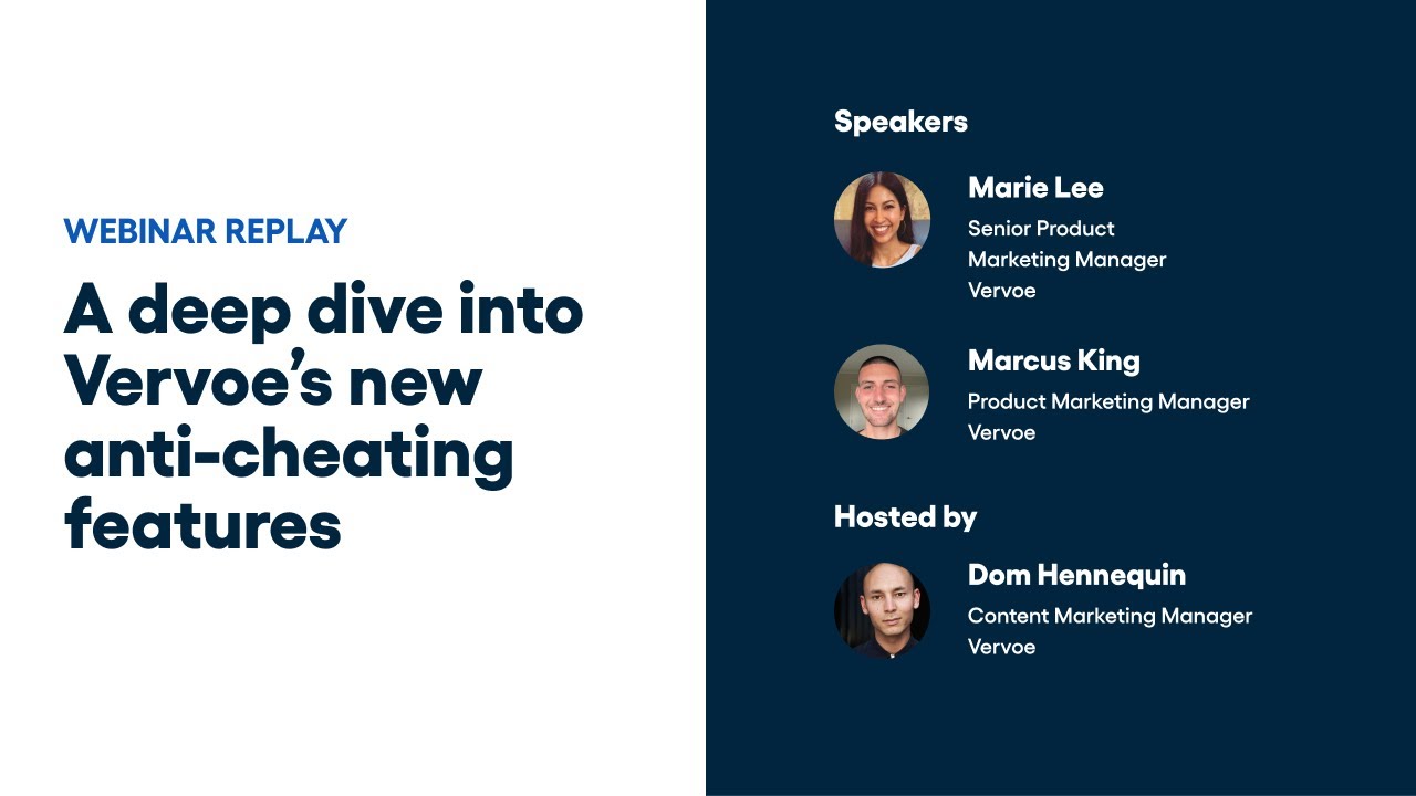 Webinar: A deep dive into Vervoe’s new anti-cheating features