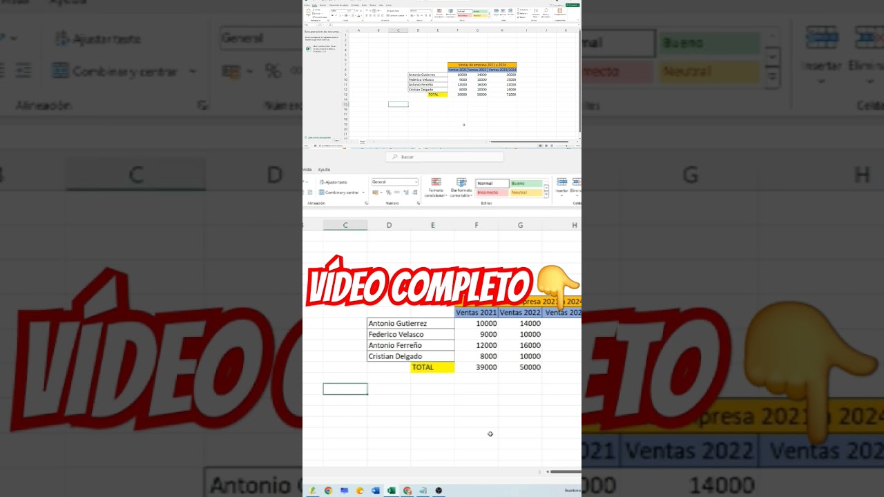 📝✍ Como HACER una TABLA en EXCEL PASO a PASO